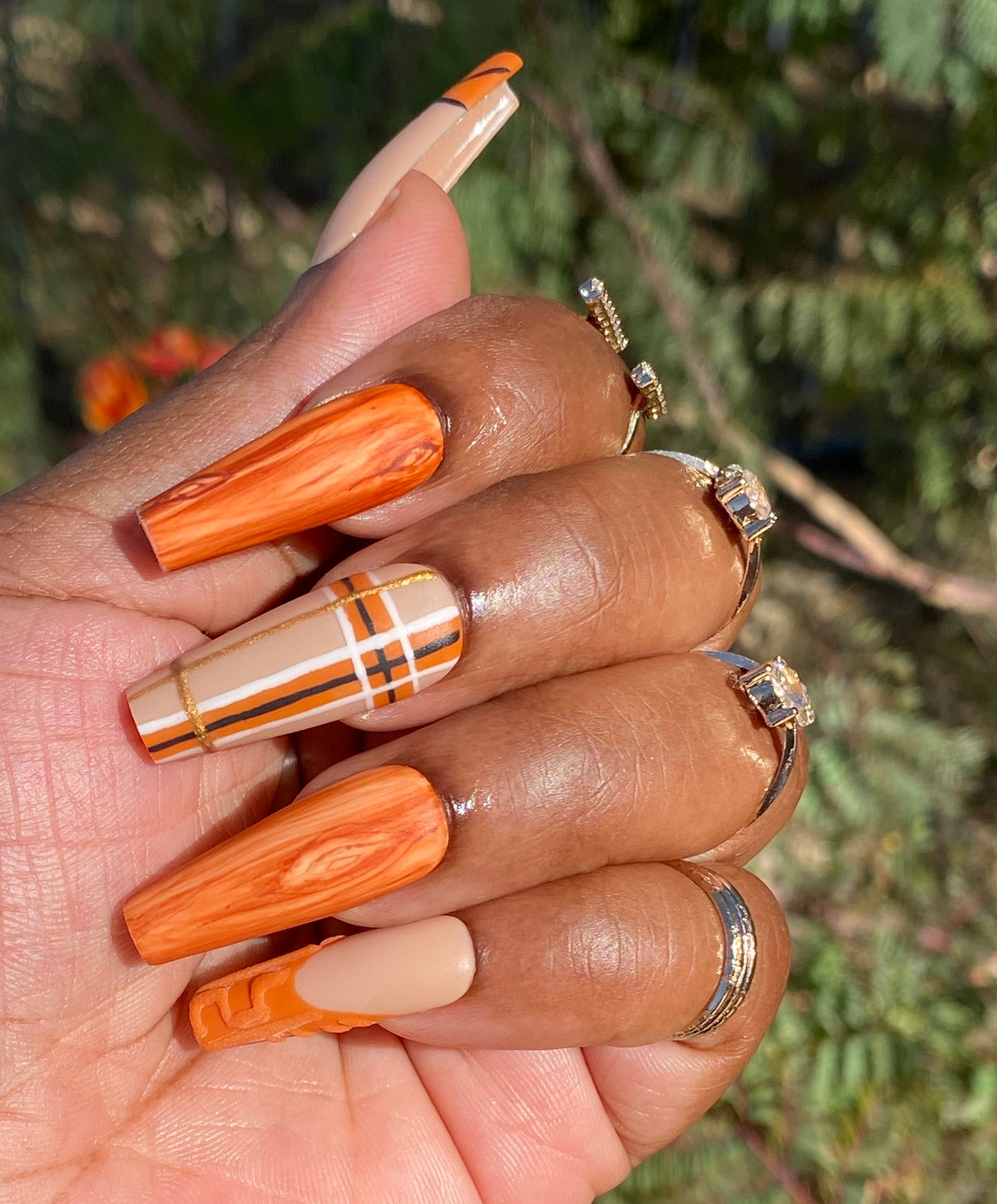 Pumpkin Spice - Embellished Tips