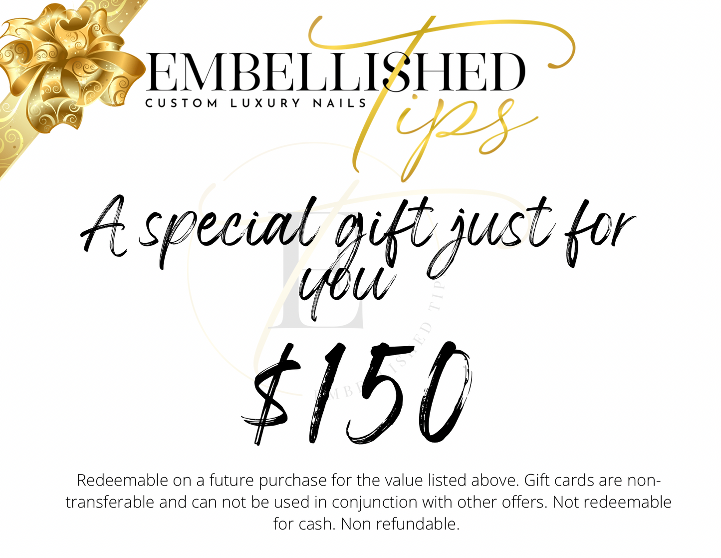 Gift Card - Embellished Tips