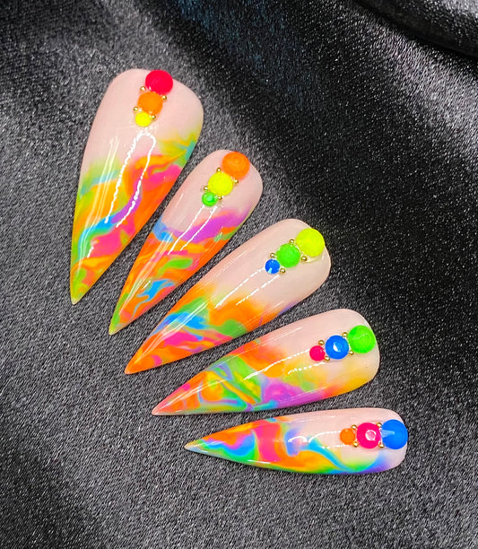 Heat Waves - Embellished Tips