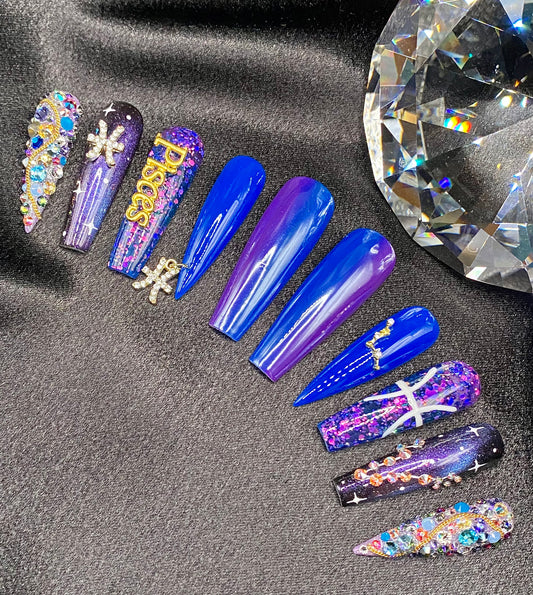 Pisces - Embellished Tips