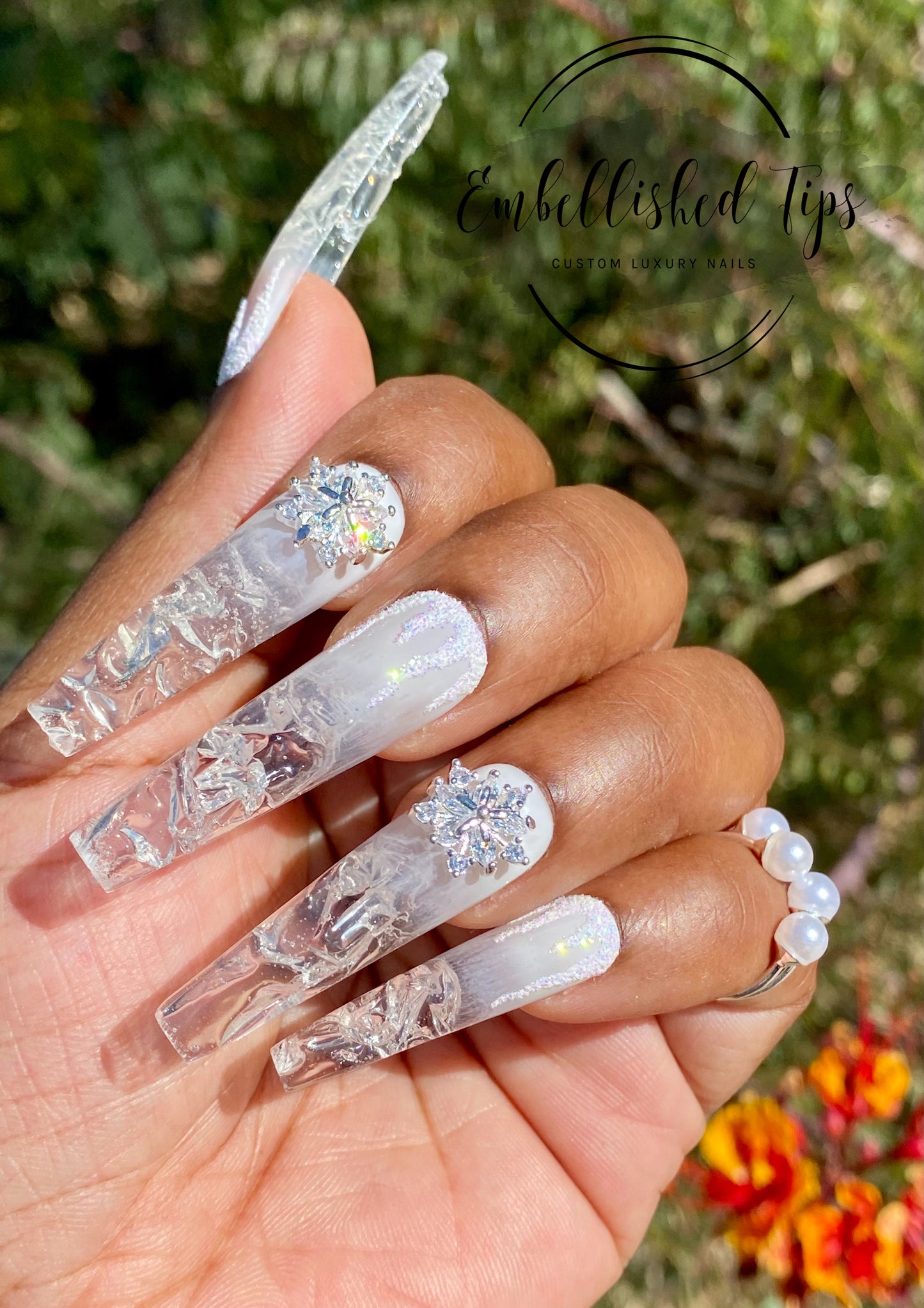 So Icy - Embellished Tips